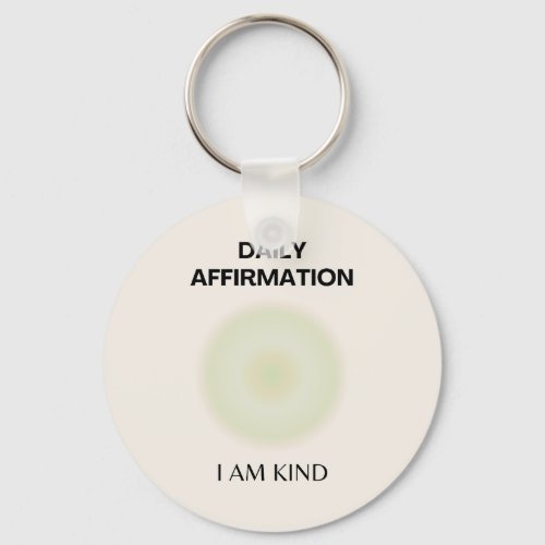 Gratitude Daily Affirmation Positive Spiritual Keychain