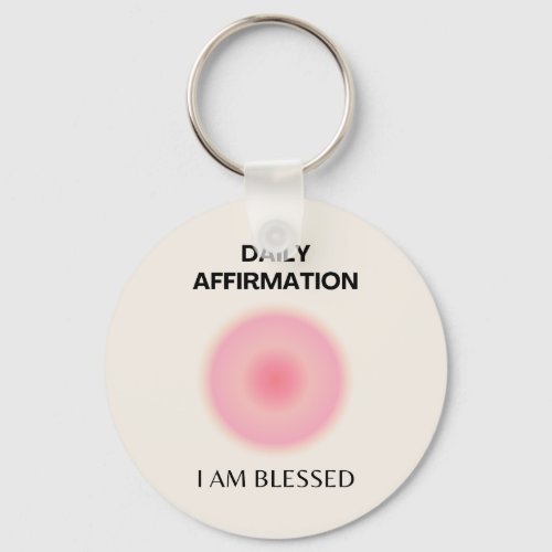 Gratitude Daily Affirmation Positive Spiritual Keychain