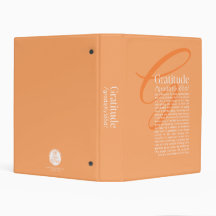 Gratitude Defined (Tangerine) Personalized