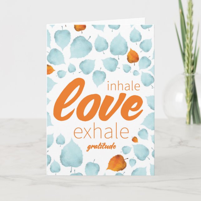 Gratitude Encouragement Success Life Tips QuoteArt Card (Front)