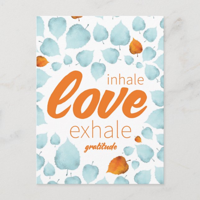 Gratitude Encouragement Success Life Tips QuoteArt Postcard (Front)