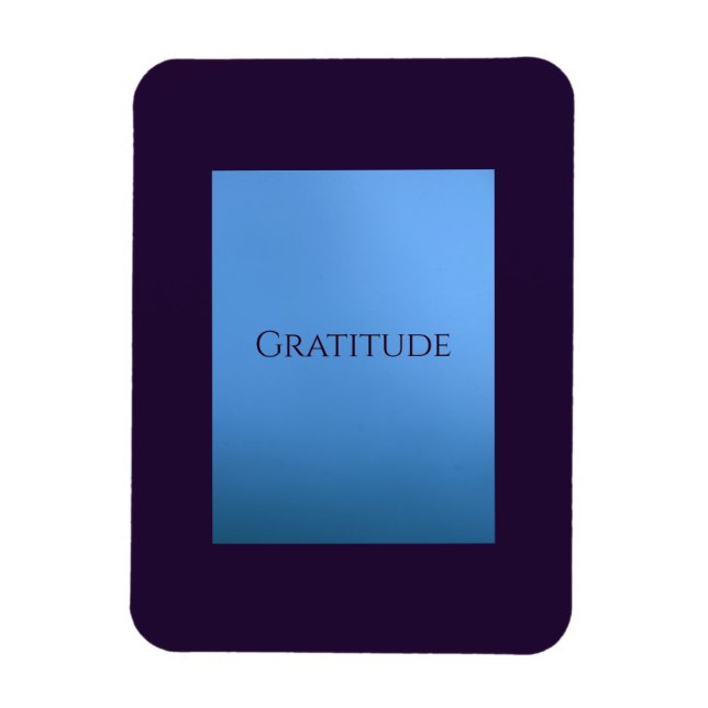 "Gratitude" Flexible Photo Magnet (Vertical)