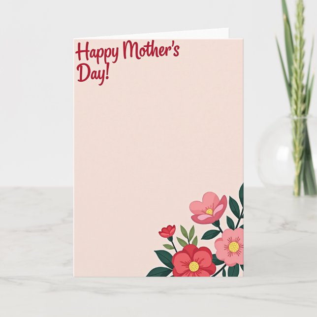 Gratitude Floral Celebration Card (Front)