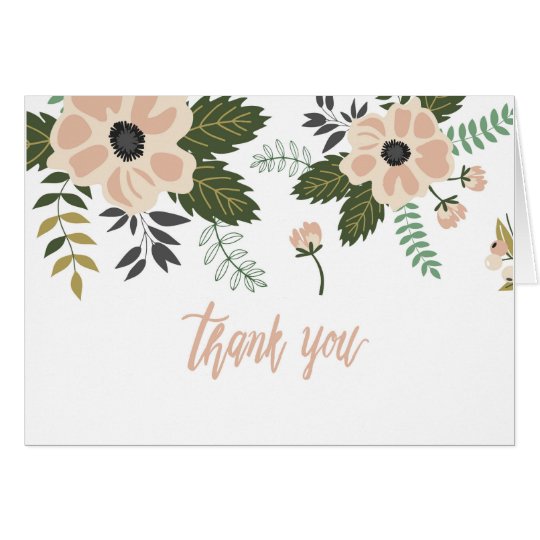 Gratitude + Flowers Card | Zazzle.com