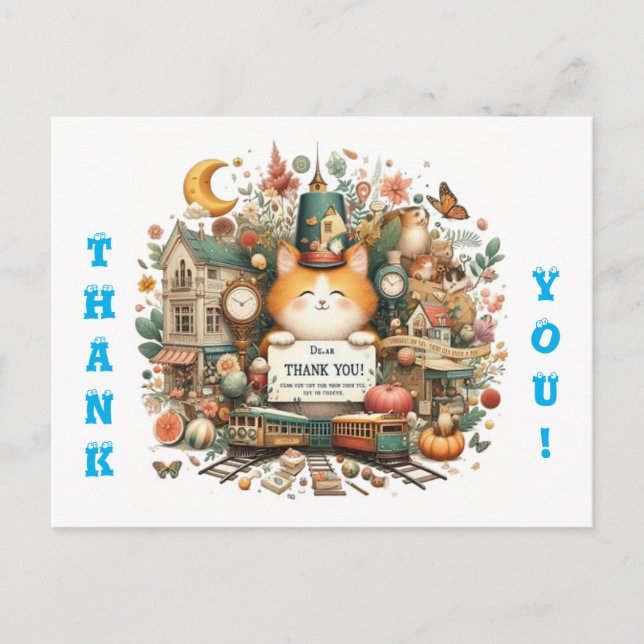 "Gratitude Greetings: A Thank You Card Collection" (Front)