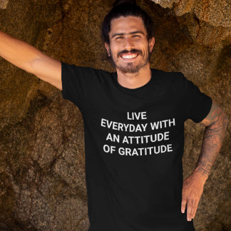 Gratitude in Faith Men's Christian T-Shirt