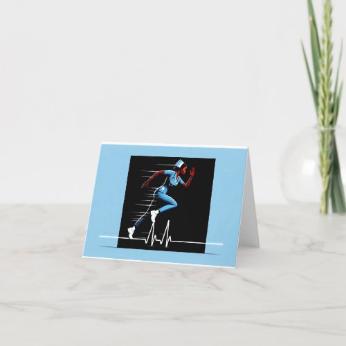 Gratitude in Motion Nurse_Themed Thank You Card