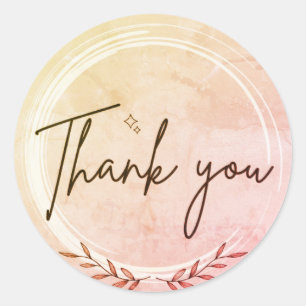 "Gratitude in Print: Thank You Sticker Collection