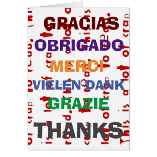 Gratitude in several languages,  edit text cards