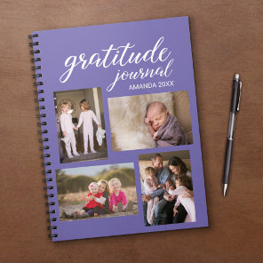 Gratitude Journal 4 Photo Collage on Lavender