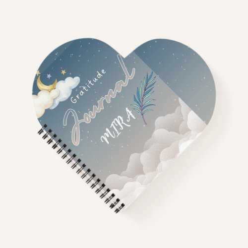 Gratitude Journal – Blue Moon &amp; Clouds, Daily Refl
