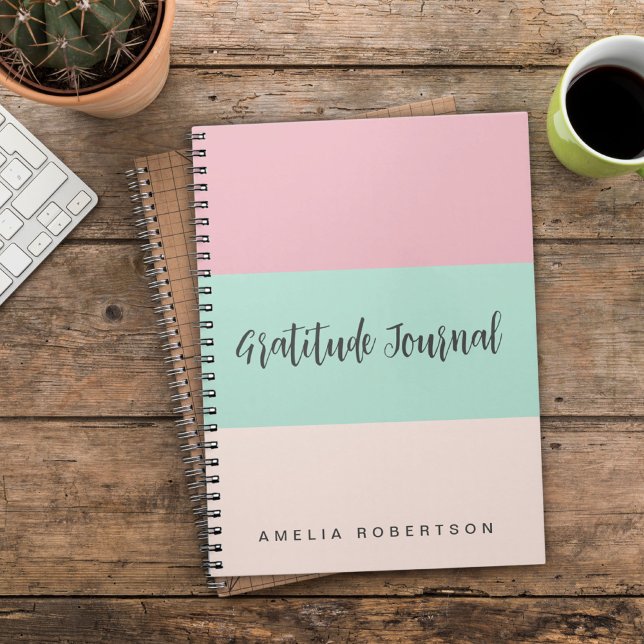 Gratitude journal custom Spiral Photo Notebook (Creator Uploaded)