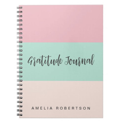 Gratitude journal custom Spiral Photo Notebook