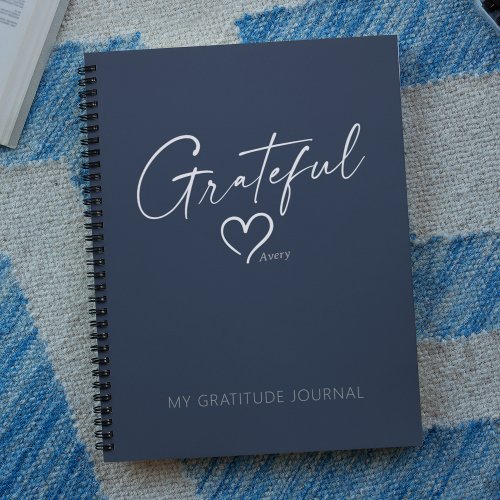 Gratitude Journal Grateful Heart Custom Ink Script