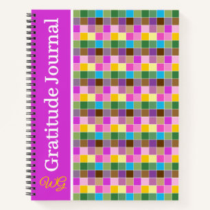 Gratitude Journal Personalized Purple Finch Checks