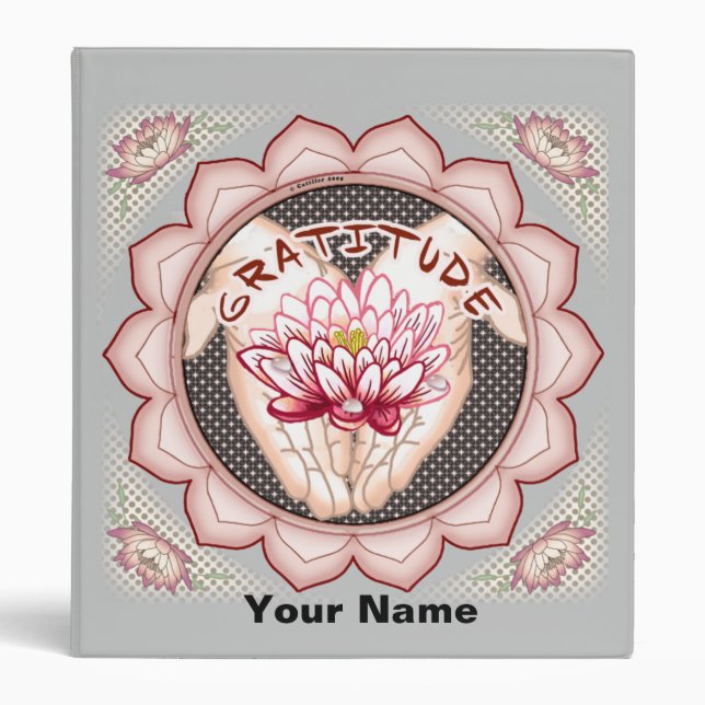 Gratitude Lotus binder (Front)