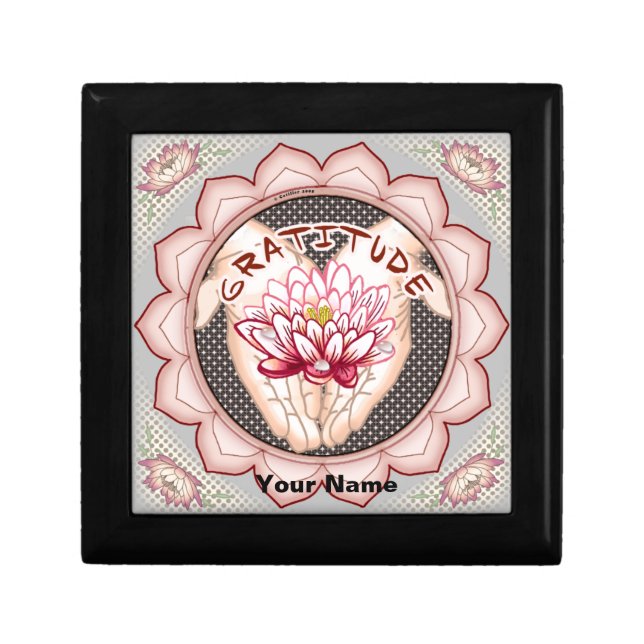 Gratitude Lotus gift box (Front)