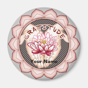 Gratitude Lotus magnet