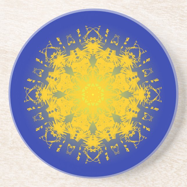 Gratitude Mandala Coaster (Front)