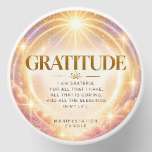Gratitude Manifestation Candle | Thankful Gift