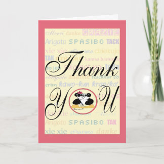 Gratitude means the same in any language thank you card
