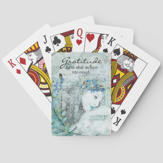 Gratitude – Mindfulness and Inspiration Poker Cards (Back)