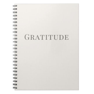 Gratitude – Minimal Typography Notebook