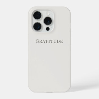 Gratitude – Minimal Typography (Slim Fit or Tough) iPhone 15 Pro Case