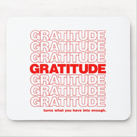 Gratitude Mousepad | Thank You Bag Mousepad