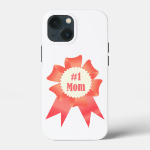 Gratitude Number One Mom winner award ribbon iPhone 13 Mini Case
