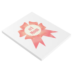 Gratitude Number One Mom winner award ribbon Gallery Wrap