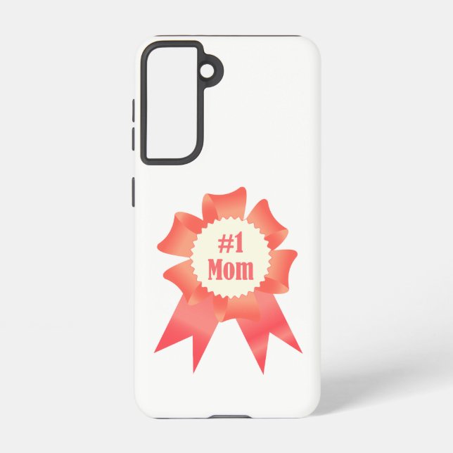 Gratitude Number One Mom winner award ribbon Samsung Galaxy Case (Back)