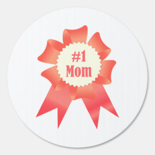 Gratitude Number One Mom winner award ribbon Sign