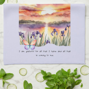 Gratitude Positive Affirmation  Kitchen Towel