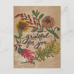 Gratitude Postcard Set   November Snail Mail   Tha