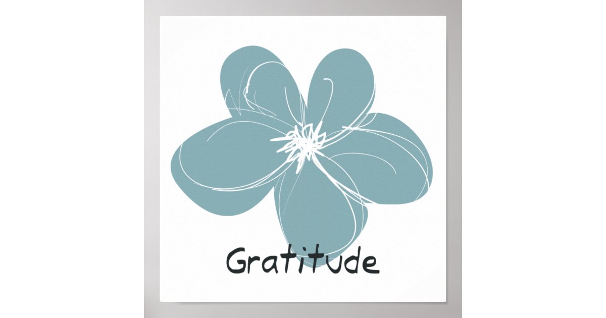Gratitude Poster | Zazzle