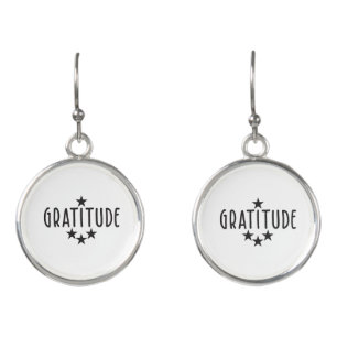 Gratitude Quote Earrings