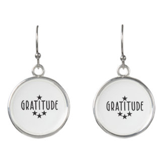Gratitude Quote Earrings