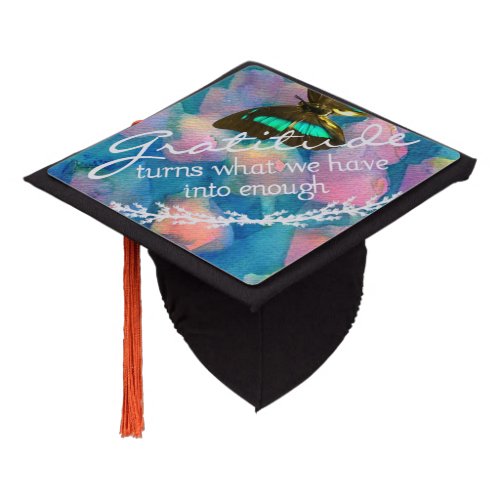 Gratitude Quote Graduation Tassel Topper