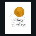 Gratitude Quote - Inspirational Home Office Decor<br><div class="desc">Inspiring, motivational, office decor - artwork by Morgan Harper Nichols</div>