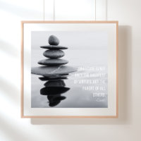 Gratitude Quote Stone Balancing