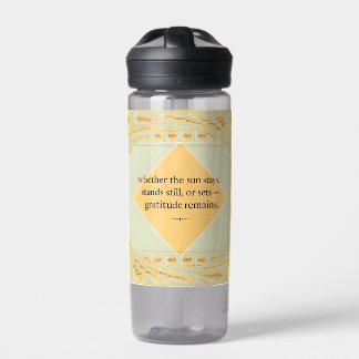 Gratitude Remains: Grateful Day or Night  Water Bottle