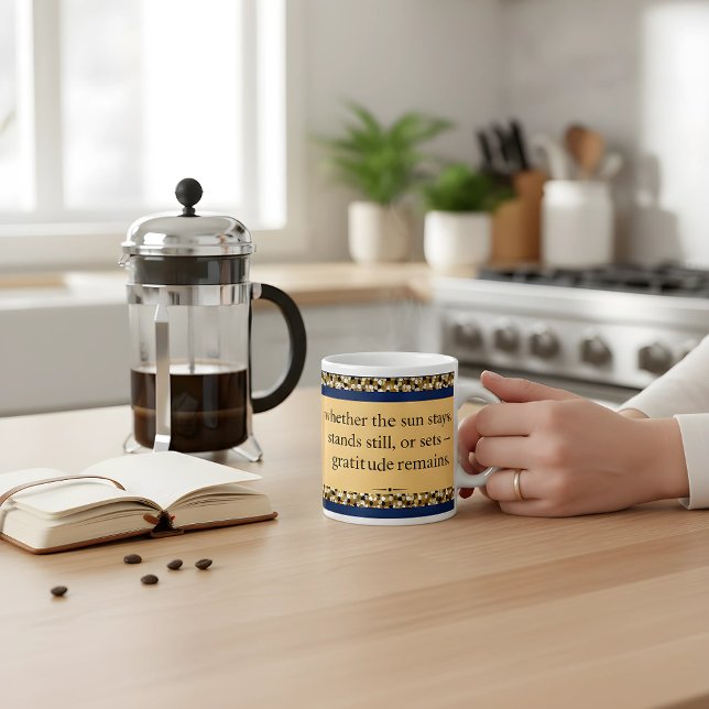  Gratitude Remains | Inspirational Affirmation   Giant Coffee Mug (A ritual for the soul. ✨ Gratitude Remains™: Where your morning coffee meets your deepest peace)