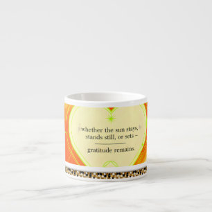Gratitude Remains™: Intentional Love Coffee Espresso Cup