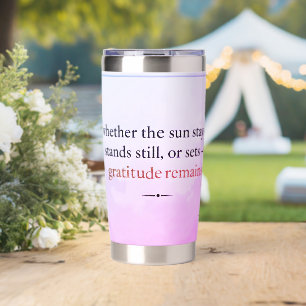 Gratitude Remains™: Love & Intention   Stainless S Insulated Tumbler