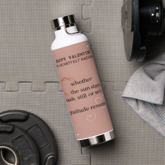 Gratitude Remains™ Love & Intention | Vacuum Insul Water Bottle