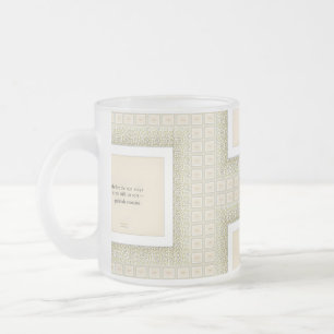 Gratitude Remains™: Love & Presence Reflective Q Frosted Glass Coffee Mug