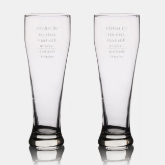 Gratitude Remains: Sip with Intention Mindful Mo Pilsner Glass