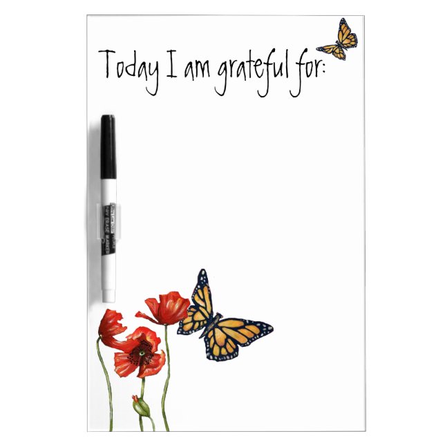 Gratitude Reminder List for Your Fridge Dry-Erase Board (Front)