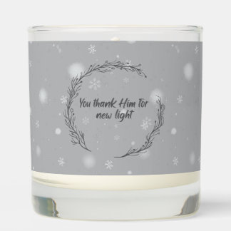 Gratitude Scented Jar Candle | Grey